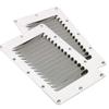 Amarine Made Stainless Steel Stamped Louvered Vent - Rectangular Marine Vent for Yachts and Boats - 07720S - 5" X 9" (2) view 1