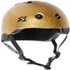 S1 Lifer Helmet for Skateboarding, BMX, and Roller Skating - EPS Fusion Foam, CPSC & ASTM Certified - Gold Gloss Glitter Large (22") view 1