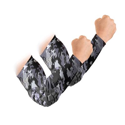 Bucwild Sports Padded Elbow Arm Sleeves for Basketball Football Volleyball Youth & Adult Size Pads (1 Pair)