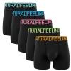 5Mayi Men's Underwear Boxer Briefs Cotton Black Mens Boxer Briefs Underwear Men Pack of 5 Wide Waistband S view 1