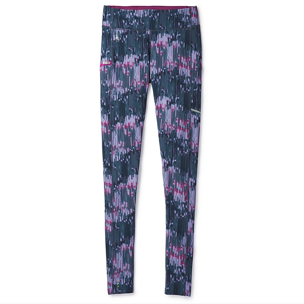 Smartwool Women's PhD Printed Tight Dark Blue Steel XS