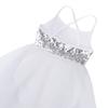 Agoky Girls Sequined Ballerina Costume Camisole Ballet Dance Gymnastics Leotard Tutu Dress Ivory 8-10 view 4