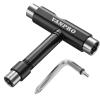 Vanpro skateboard tools skate tool all in oneUsed for installation and maintenance of various skateboards and roller skatesetc.(Snow Black, Pack of 1) view 1