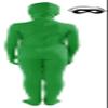 Full Bodysuit Kids Open Face Costume Spandex Stretch Zentai Child Suit (Large, Green) view 2