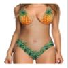 Letuwj Women's Impression 3D Slim Fit Swimsuit L Pineapple view 1