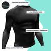 Precision Essential Base Layer Long Sleeve Shirt - Black view 3