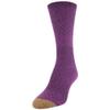 GOLDTOE Women's Ultra Soft Texture Crew Socks, 3 Pairs, Raspberry/Cinder/Black, Shoe Size: 6-9 view 2