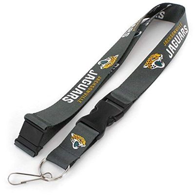 aminco NFL Jacksonville Jaguars Team Lanyard, Charcoal