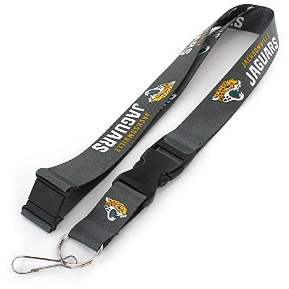 aminco NFL Jacksonville Jaguars Team Lanyard, Charcoal