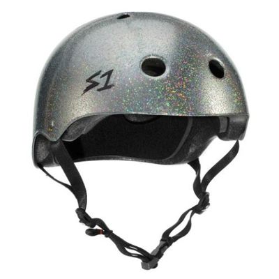 S1 Mega Lifer Helmet - Silver Gloss Glitter (XXX-Large 25.5")