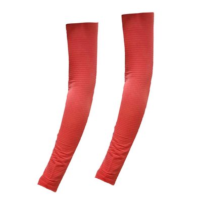 Monterey Club Perfomance Dry Swing Stripe Arm Sleeves #AR06 (Salmon Red, Large)
