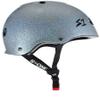 S1 Mini Lifer Helmet for Skateboarding, BMX, and Roller Skating - EPS Fusion Foam, CPSC & ASTM Certified - Silver Gloss Glitter Medium (19.5") view 3