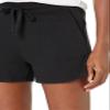 Amazon Essentials Women's Fleece Shorts with Pockets, Black, Small view 3