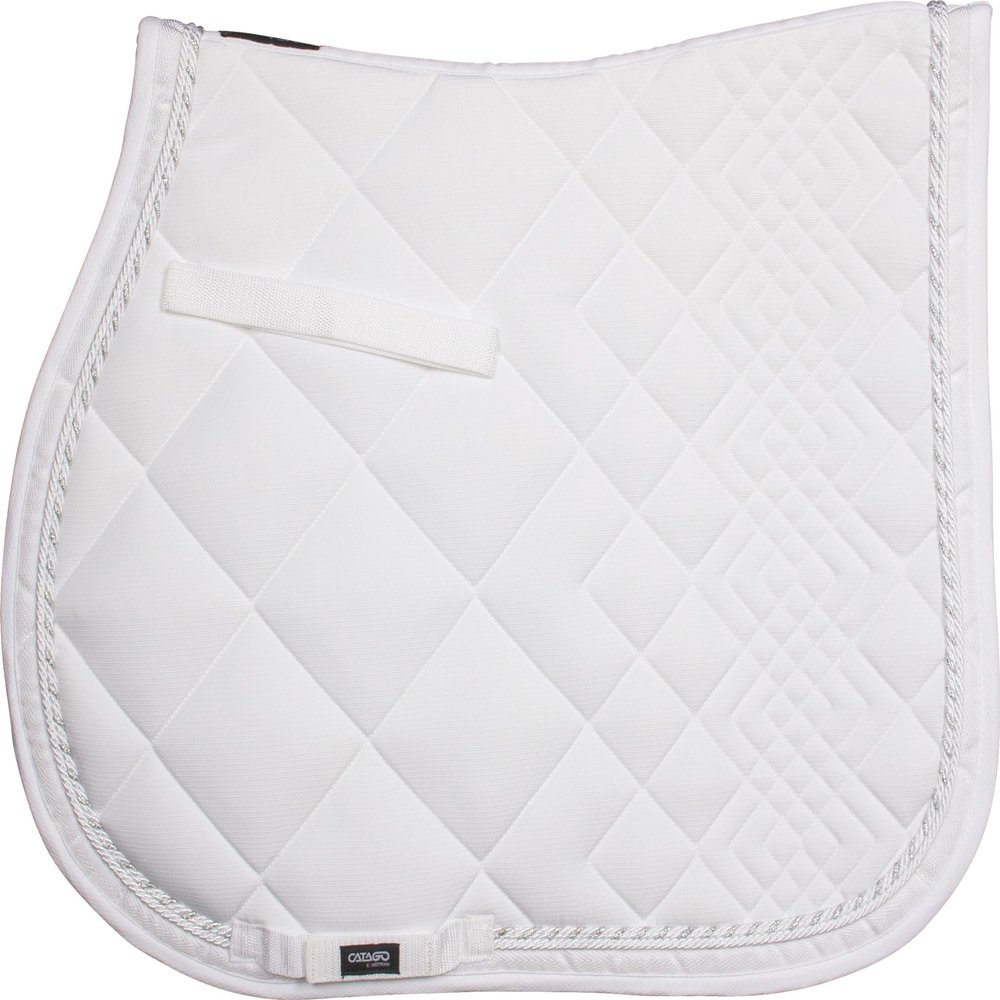 CATAGO Diamond All Purpose Saddle Pad White