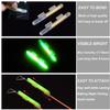 THKFISH Fishing Glow Sticks Rod Tip Glow Sticks Fishing Rod Floats Glow Sticks Fishing Rod Night Fishing Light Fishing Green Fluorescent Light 20pcs(10bags) #M view 2