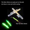 THKFISH Fishing Glow Sticks Rod Tip Glow Sticks Fishing Rod Floats Glow Sticks Fishing Rod Night Fishing Light Fishing Green Fluorescent Light 20pcs(10bags) #M view 3