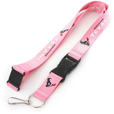 aminco NFL Houston Texans Team Lanyard, Pink