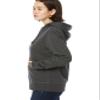 Amazon Essentials Women's Regular-Fit Brushed Back Fleece Pullover Hoodie (Available in Plus Size), Charcoal Heather, XX-Large view 2