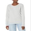 Amazon Essentials Women's Fleece Crewneck Pullover Sweatshirt (Available in Plus Size), Light Grey Heather, Small view 1