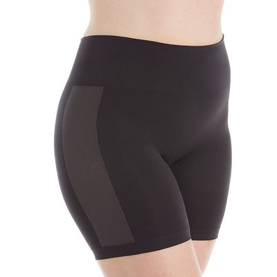 Bali Women's Comfort Revolution Seamless Thigh Slimmer, Black, Medium