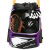 Athletico Baseball Bat Bag - Backpack for Baseball, T-Ball & Softball Equipment & Gear for Youth and Adults | Holds Bat, Helmet, Glove, & Shoes |Shoe Compartment & Fence Hook (Purple) view 1