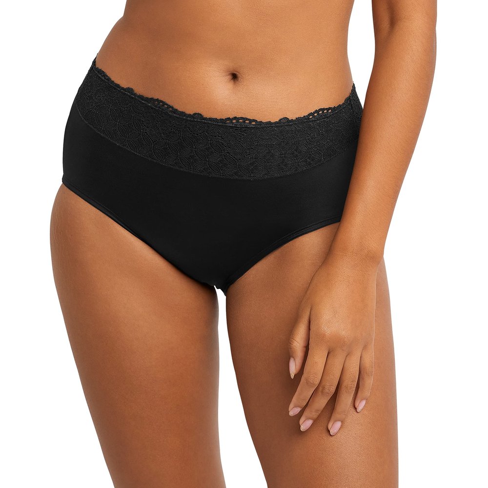 Bali Women's Hi-Cut Panties, High-Waisted Smoothing Panty, High-Cut Brief Underwear for Women, Comfortable Underpants