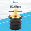 MARINE CITY Brass Drain Plug with Neoprene Seal  Rust-Proof, Corrosion-Resistant, Waterproof, 1-1/4 Size, Ideal for Boats, Yachts, Kayaks, Marines (Pack of 1) view 2
