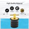 MARINE CITY Brass Drain Plug with Neoprene Seal  Rust-Proof, Corrosion-Resistant, Waterproof, 1-1/4 Size, Ideal for Boats, Yachts, Kayaks, Marines (Pack of 1) view 4