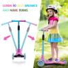 3 Wheel Scooter for Kids, Kids Scooter with Light Up Wheels, Sturdy Deck Design, and 4 Height Adjustable Suitable for Kid Ages 3-12 view 3