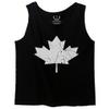 0086. Canada Flag Maple Leaf Canadian Pride Retro Vintage Style Men's Tank Top (Black, 2X-Large) view 1