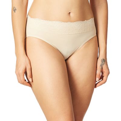 Bali Women's Hi-Cut Panties, High-Waisted Smoothing Panty, High-Cut Brief Underwear for Women, Comfortable Underpants