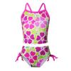 FEESHOW Big Girls Youth Tie-Dye Two Piece Tankini Swimsuit Halter Bathing Suit Tank Top with Triangle Brefs Rose Floral 14 view 1
