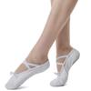 Nexete Ballet Shoes Slippers Classic Canvas Split-Sole Dance Slippers for Toddler Kid Girl Boy Women (Women EU 43/10 M US, White) view 2