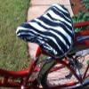 WaterProof Bike Seat Cover Zebra view 3