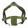 AOUTACC Airsoft Protective Gear Set, Half Face Mesh Mask with Ear Protection and Tactical Goggles for Adult Men Women BBS Paintball Shooting CS Survival Games Cosplay (Green) view 3