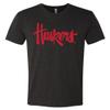 CornBorn Premium Ultra-Soft Tri-Blend Nebraska Legacy Script Huskers Tee Shirt - Black - Extra Small view 1