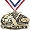 2" 3D Hockey Medals, Gold Sport Award Medals with Free Neck Ribbon 100 Pack Prime view 1
