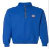 ALLNTRENDS Adult Zip Collar Sweatshirt USCG Embroidered Coast Guard Top America (2XL, Royal Blue) view 1