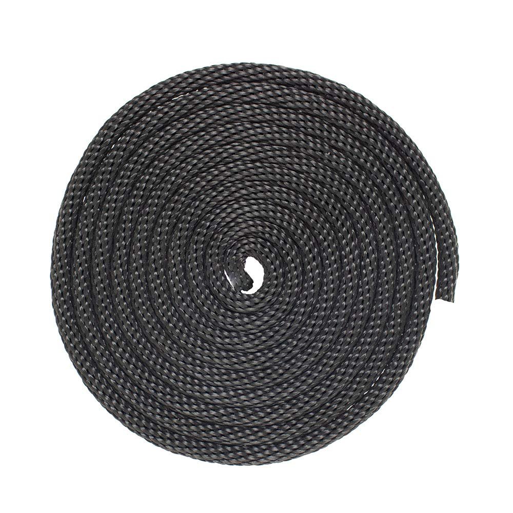 Solid Braid Nylon Rope - 5/16 Inch x 100 Feet - Black