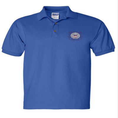 ALLNTRENDS Men's Polo T Shirt Coast Guard Embroidered USCG Top USA Embroidery (M, Royal Blue)