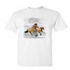 Running Wild Horses T-Shirt Wildlife Mustangs Nature Animals Mens Tee Shirt White Small view 1