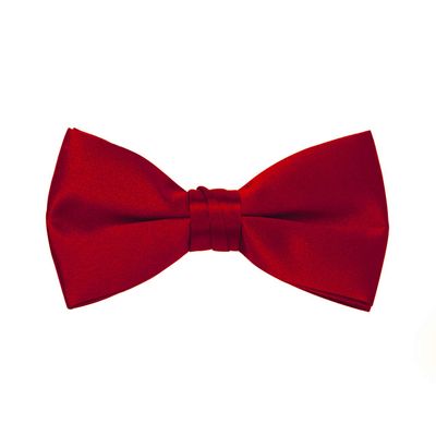 Satin Bow Tie (Mens, Red)