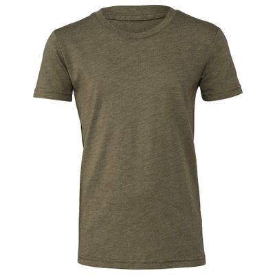 Bella + Canvas Youths Tri-Blend T-Shirt (L) (Olive Triblend)