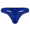 FEESHOW Men's Sexy Satin Bikini Briefs Ruffled Low Rise Underwear G-String Thongs Blue X-Large (waist 31.5-46.0") view 4