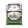 Better Display Cases Acrylic Rugby Ball Display Case Mirror, Silver Risers Turf Base (A004-MSRTB) view 1