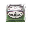 Better Display Cases Acrylic Rugby Ball Display Case Mirror, Silver Risers Turf Base (A004-MSRTB) view 2