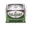 Better Display Cases Acrylic Rugby Ball Display Case Mirror, White Risers Turf Base (A004-MWRTB) view 2