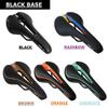 GORIX Bike Saddle Seat Comfortable Cushion with Rail Mountain Road Bicycle for Men and Women (GX-C19) (All White) view 4