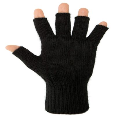 AndeanSun Darn Warm Alpaca Fingerless Gloves 2023 Updated US Sizing-Perfect Fit (Black - 90% Alpaca, X-Large)