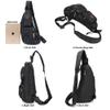 NICGID Sling Backpacks, Sling Chest Bag Shoulder Crossbody Bags for Men Women Outdoor Travel view 2